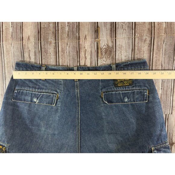 Polo Ralph Lauren RL2 Military Stash Cargo denim Jeans Pants size 36 x32 - Picture 4 of 7